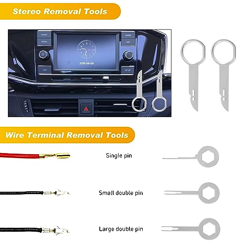 GOOACC 19Pcs Trim Removal Tool Set with Storage Bag - color: Yellow