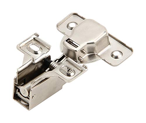 6 Pack - Silverline Hardware Face Frame Quiet Soft Close Cabinet Door Hinges, 1/2 Inch Overlay, with Built-in Metal Dampers, Strong Heavy Duty Steel for Kitchen Bathroom