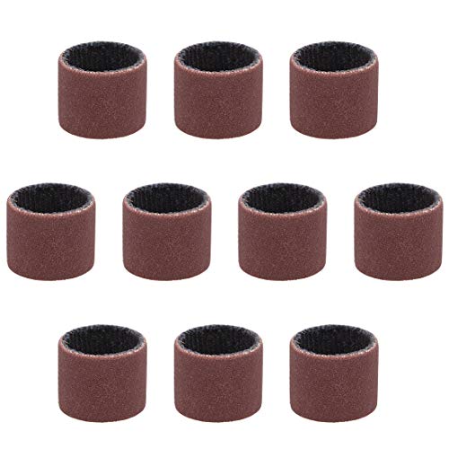 uxcell 1/2 Inch x 1/2 Inch Sanding Sleeves 600 Grits Sandpapers Band Drums 10 Pcs - size: 600 Grits
