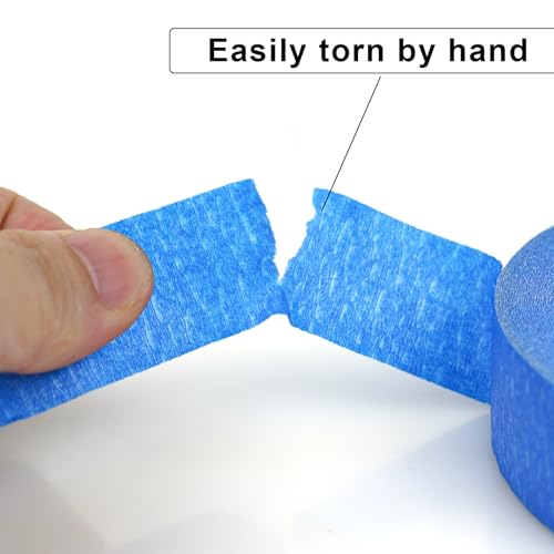 2 Pack Blue Painters Tape - Masking Tape 1 Inch Wide - Multi-Surface, Smart Adhesion, Indoor & Outdoor - 180FT Total - Paint Tape for DIY, Labeling, Art, Car, General Purpose (#3910) - color: Blue