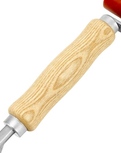 QWORK Seam Roller, 2 Pcs 40mm Silicone Seam Roller with 6mm Brass Detail Penny Roller, Smoothing Seam Roller Tool for PVC/TPO/EPDM Single Ply Roofing Tape - color: 2 Pcs