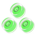 3pcs Small Circular Bubble Spirit Levels - [12mm Diameter 6mm Thickness] Mini Round RV Level Leveling Tools for Travel Trailer Turntable Camera, Green - color: Green, size: 12mm x 6mm