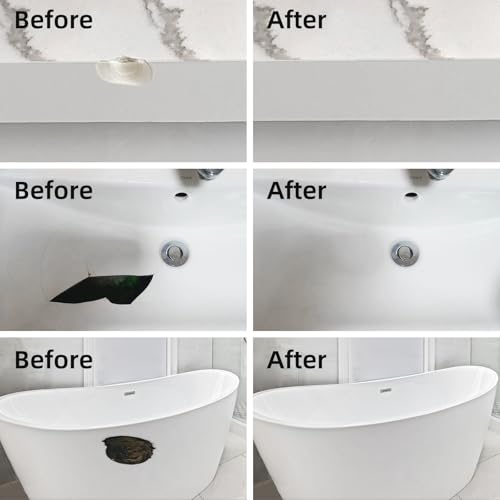 Tub Repair Kit White, Fiberglass Tub and Porcelain Sink Repair Kit