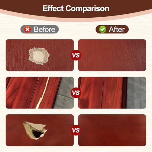 Boncart Wood Filler, 9.87 OZ Mahogany Wood Putty - color: 9.87OZ Mahogany