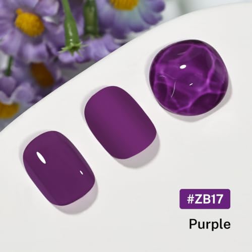 OpenLive 16.5ml Purple Nail Polish Large Volume Quick Drying Nail Polish, Fast Drying and Long Lasting Color Nail Art DIY Home Manicure Gift for Women - color: Purple
