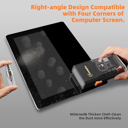 Keyboard Cleaning Kit, All-in-One Laptop & Computer Screen Cleaner, Black - color: Black