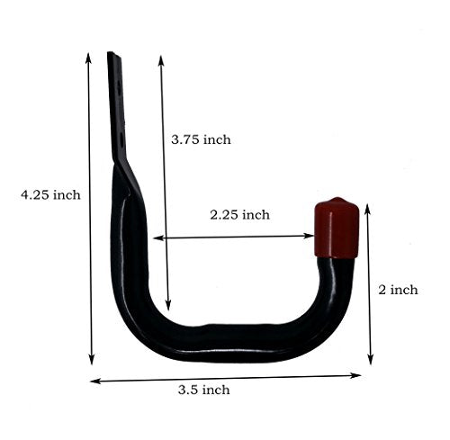 Tetra-Teknica UH03-6P Heavy Duty Garage Storage Utility Hooks, 6 Pack