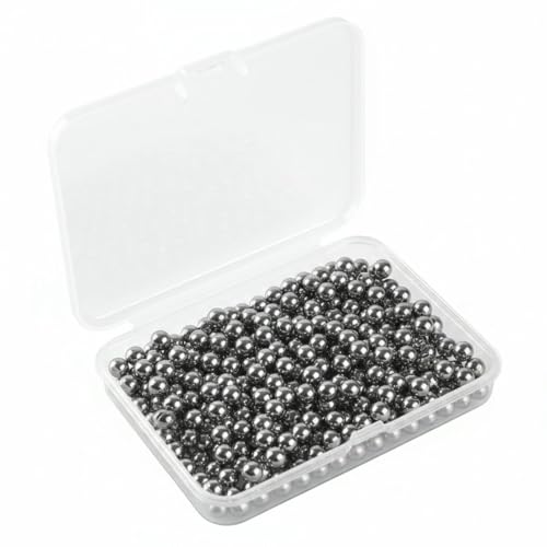 360PCS 5.5mm Carbon Steel Precision Balls, Mirror Polished Bearing Balls for Drawer Slides, Casters, Door Locks & DIY Projects - size: 360 Pcs - 5.5mm, style: Stainless Steel