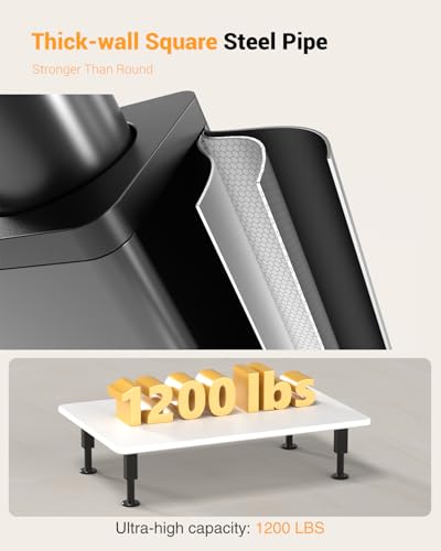 Furniture Legs 4 Pcs, Adjustable Metal Replacement Feet, 4.8-7.8 in - size: 4.8-7.8 inch