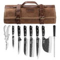 Chef Knife Set with Bag, Hand Forged High Carbon Steel BBQ Knives Set