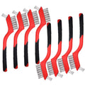 8-Piece Wire Brush Set, Metal Brush for Cleaning Rust, Paint & Welds—8 Pack - size: 8PCS Wire Brushes