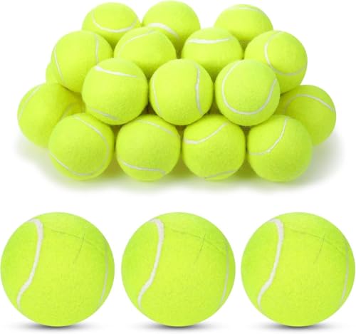 Macarrie 60 Pcs Precut Tennis Balls for Chairs Legs, Yellow - color: Yellow