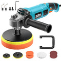 SEESII Car Buffer Polisher 1600W 7 Inch/6 Inch Rotary Buffer Polisher Waxer | 7 Variable Speed 1000-3600 RPM Dual Action Polisher with Detachable Handles for DIY Detailers, Auto Detailing Hobbyists