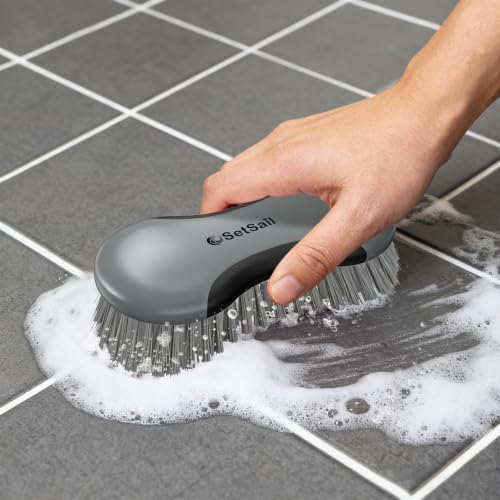 SetSail Multi-Purpose Scrub Brush of 2 Pack, Black Grey - color: Black Grey