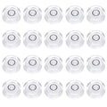HARFINGTON 20pcs Circular Bubble Spirit Level 15x6mm Mini Round Bubble Spirit Level Little Measuring Layout Tools for TV Industrial Carpentry Picture Frame, White/Black - color: White/Black, size: 15x6mm