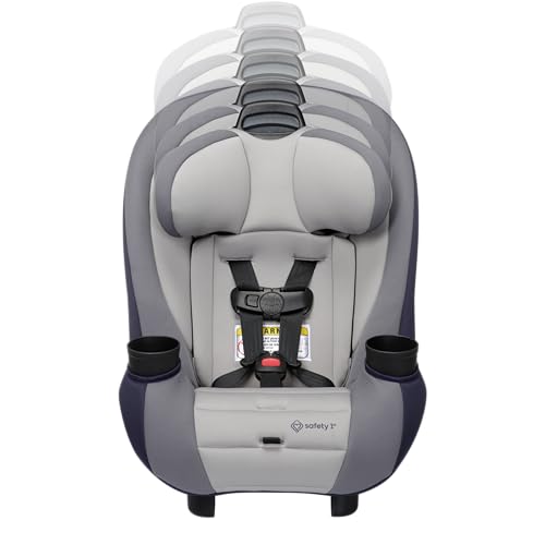 Safety 1st Ellaris 3-in-1 Convertible Car Seat, Slim Fit Design, Rear & Forward-Facing, 5-Position Headrest, Travel-Friendly with Machine-Washable Seat Pad, London Blue - color: London Blue