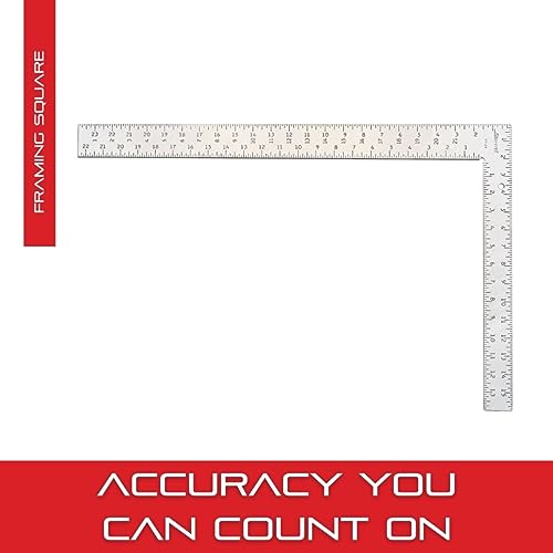 Starrett Professional Framing Square, 24" x 2" Body, 16" x 1-1/2" Tongue