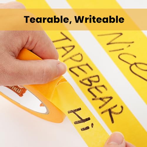 TAPEBEAR Delicate Surface Masking Tape 1.88" x 60Yard Washi Tape - color: Orange, size: 1.88" x 60Yard
