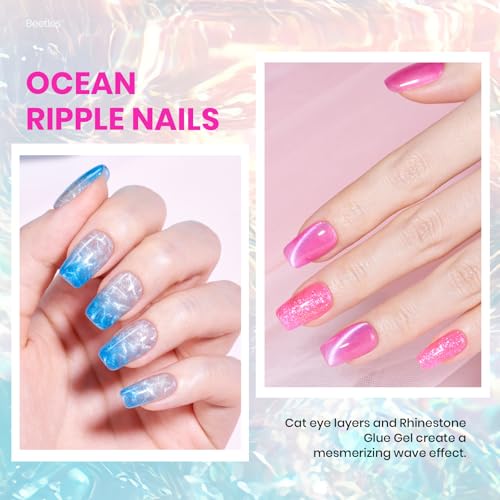 Beetles Jelly Gel Nail Polish Set, 20 Colors Neon Rainbow Soak Off Gel - color: Sunbeam Jelly - 20 Colors