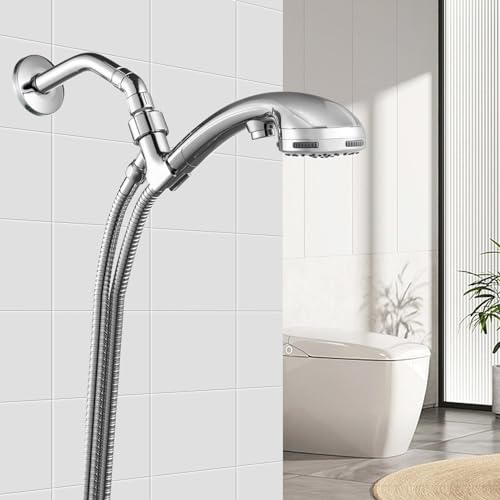 OFFO Shower Head Elbow Adapter, All Metal Handheld Shower Head Elbow Adapter Shower Arm Angle Adapter 135 Degrees, Chrome - color: Chrome, size: 135°, style: 135°