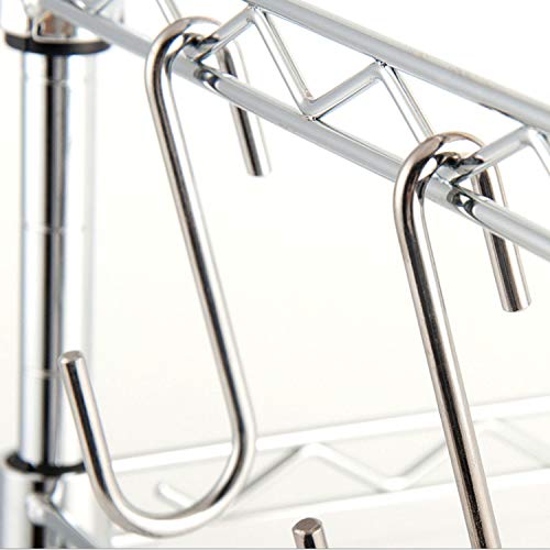 30 Pack 2.4 inches Heavy Duty S Hooks for Hanging, Pan Pot Holder Wire Shelves Rack Hooks for Hanging, S Shaped Hanger Metal Hooks for Kitchen Pots Utensils Jeans Clothes Bags Hats Towels Plants - size: 2.4 inch