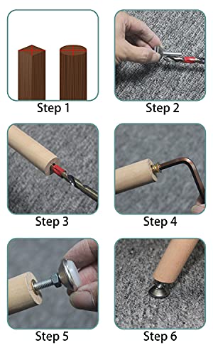 HUAYY Furniture Levelers Swivel Feet,Angle Height Adjustable(1/4-20 Nut Inserts Kits-8 Sets),Heavy Duty Leveling Legs for Table Chairs Cabinets Sofa,with High-Density Self-Adhesive Felt Pads - size: 1/4-20 Kits-8 Sets