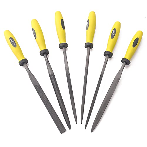 Needle File Set (6 PIECE Set) 4x160mm - color: Carbon Steel, size: 4x160mm