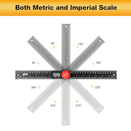 Digital Angle Finder Protractor, Angle Finder Ruler, 7inch 200mm, Angle Measuring Tool for Woodworking,Carpenter,Construction,DIY Measurement
