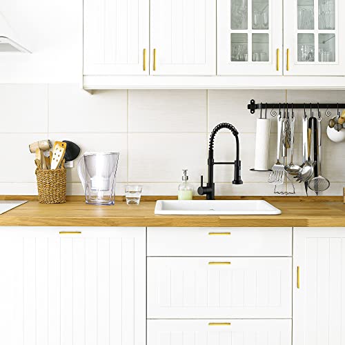 Ravinte Gold Cabinet Pulls Curved Drawer Handles, 3 Inch CC, 30 Pack - color: Gold
