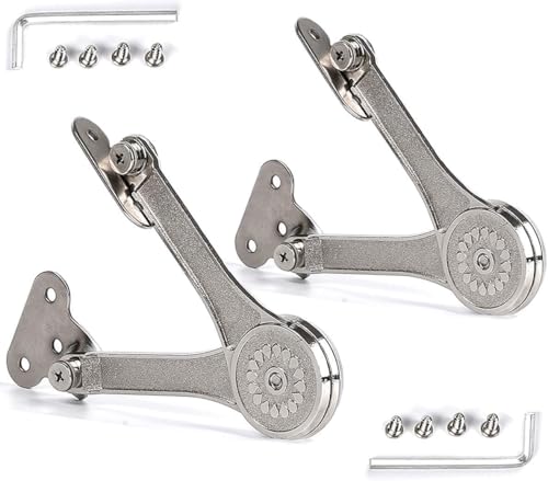 Heavy Duty Lid Stay Hinges Folding Lid Support Hinge,Perfect for Cabinet,Closet,Wardrobe or Toybox 110 Degree - color: 09 Ferrari 2pcs
