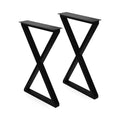 ALLCOS Bench Legs 22 Inch Metal Coffee Table Legs Heavy Duty Table Legs Iron Bench Legs, Black, Set of 2 - size: 22 Inch