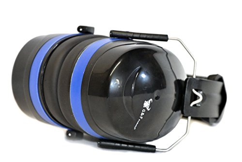 G & F Products Safety Ear Muffs 2 Pack, 34dB NRR Hearing Protection with Adjustable Headband for Shooting, Work & Kids - color: Blue (1 Pc)