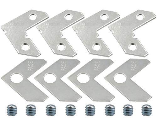 LBY 40pcs Picture Frame L Shape Angle Bracket Flat Plate Fastener, Metal Picture Frame Hardware Corner Gasket, Corner Brace Joint Bracket Fastener, Joints Support Bracket, Silver
