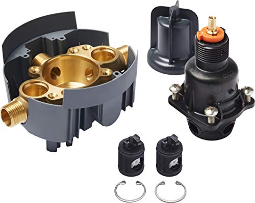 KOHLER K-8304-KS-NA Rite-Temp Pressure-Balancing Valve Body and Cartridge Kit with Service Stops, Shower Valve System, 5.0 GPM, Simple Installation & Maintenance - style: 8304-KS-NA