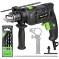 GALAX PRO 4.5Amp 0-3000RPM Corded Hammer Drill with 12 Variable Speed - style: Hammerdrill with 5pcs drill Bit