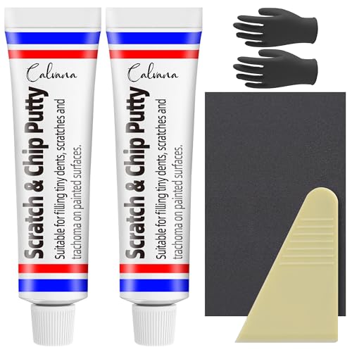 Calvana (2 Pack) 20g Car Body Filler Repair Kit, Automotive Putty Scratch Filler, Quick-Drying Formula for Minor Touch-ups, Ideal for Car Paint Scratch Removal and Rust, Includes Repair Tools - size: 2Pack