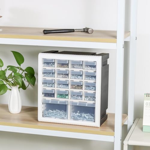 Gonice 18-Drawer Plastic Storage Cabinet, Tool Storage Drawer for Hardware - style: 18 drawer