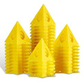 KATA 36PCS Painter's Pyramids, Paint Stands for Cabinet Doors & Woodworking - color: 36PC Painter's Pyramids Yellow