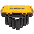 DEWALT DWMT74737 Tough Box 7PC mm 1/2 Deep Drive Impact Socket Set - style: Metric