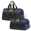 AIRAJ 2 Pack Large Tool Bag,16" & 18"Wide Mouth Tool Bags for Men and Women - size: 16"+18"