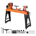 VEVOR 2 HP Wood Lathe, 18 x 40 Inches, 150–3200 RPM Variable Speed, Brushless DC Motor, Cast Iron Body, Tool Rest - size: 16" x 40"-2 HP