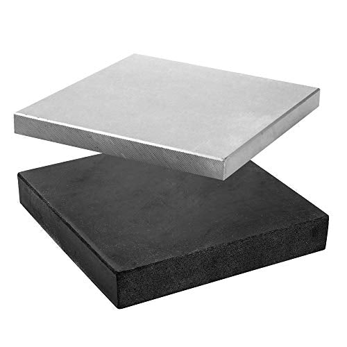 Steel and Rubber Block 2 Pcs Work Bench Blocks 6" x 6" (15cmx15cm) - color: Steel and Rubber Block, size: 6" x 6"