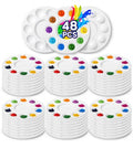 Mr. Pen- Bulk Round Paint Tray Palettes, 48 Pack - size: 48 Pack