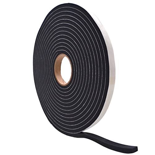 WOD Insulation Foam Tape Self Adhesive - 1/2 Thick x 3/4 Width - 25 feet - Made in USA Weather Stripping, HVAC, Sealing Doors, Windows, Pipes, Cooling, Sound Proof, and Air Conditioning. - color: Width: 3/4 Inch, size: Thick: 1/2 inch