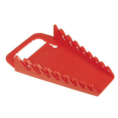Ernst Manufacturing 5046 Gripper Wrench Organizer, 8 Tool, Red - color: Red, size: 8 Tool, style: Standard