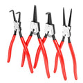 BILITOOLS 4PC 13" Extra Long Snap Ring Pliers Set - size: 13'' Internal & External Snap Ring Pliers Set