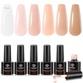 modelones Builder Nail Set, Builder Base Colors Nude Netural- 6Colors - color: B4-Soft Blush