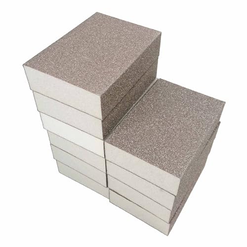 Huron Premium Precision Professional Sanding Sponge Assortment Pack 2 Each 5 Grits 60 to 220 (10 pc) - style: sponge