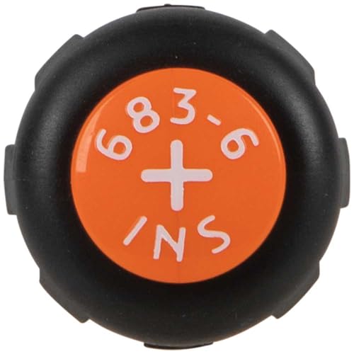 Klein Tools 6836INS Insulated Screwdriver, Made in USA, 1000V #2 Phillips Tip Screwdriver with 6-Inch Shank, Tip-Ident, Cushion-Grip Handle - style: #2 Phillips, 6-Inch