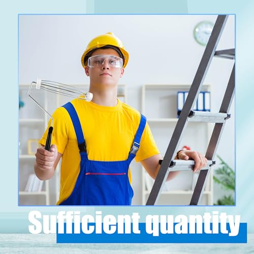 25 Pcs 9 Inch Paint Roller Frame Black Paint Roller 5 Wire Handle Brush Painting Supplies for Wall House Homes Repair Tools